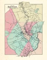 Taunton City, Massachusetts State Atlas 1871